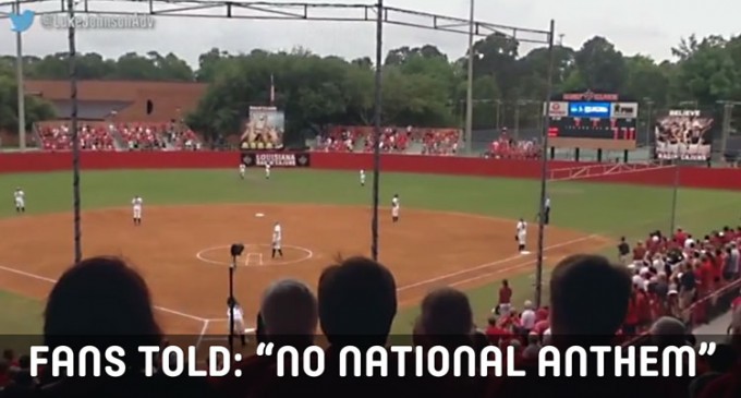 See What Fans Do When Told There Would Be No National Anthem Played At Game