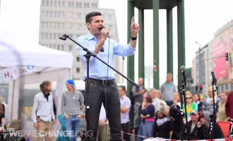 100 German Cities Protest The US Federal Reserve System