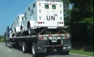 Armored UN Trucks Spotted In Georgia