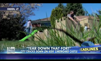 Utah City Demand Kids Tear Down Cardboard Fort Or Get Fined