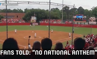 See What Fans Do When Told There Would Be No National Anthem Played At Game