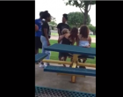 SHOCK VIDEO: Black Teen Brutally Beats Up White Girl Holding A Toddler