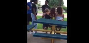 SHOCK VIDEO: Black Teen Brutally Beats Up White Girl Holding A Toddler